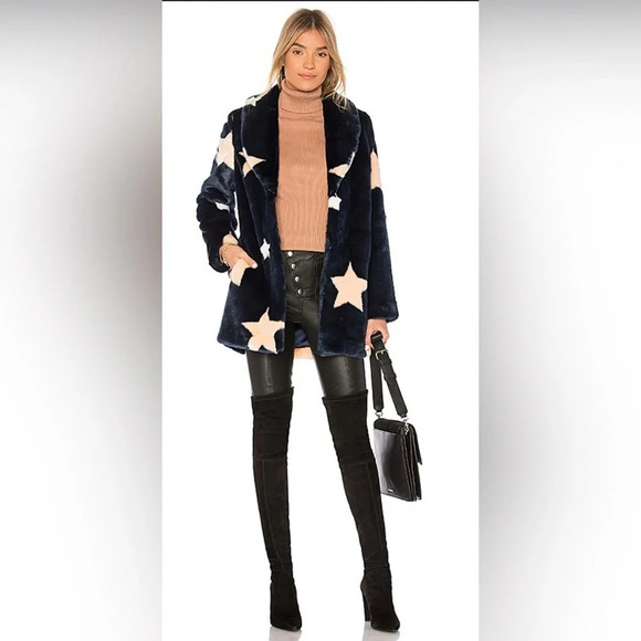 EAVES Althea Faux Fur Coat - Picture 1 of 5
